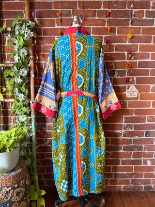 Riverstone Kantha Robe Kimono - Fair Trade Made