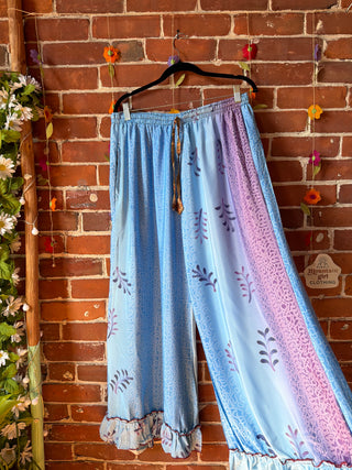 Festival Drift Recycled Sari Pants - “Plus” Size - Fair Trade Made