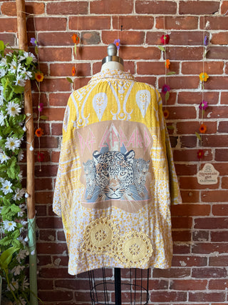 OOAK Summer Collection - Upcycled Def Leppard Inspired Vintage Kantha Jacket