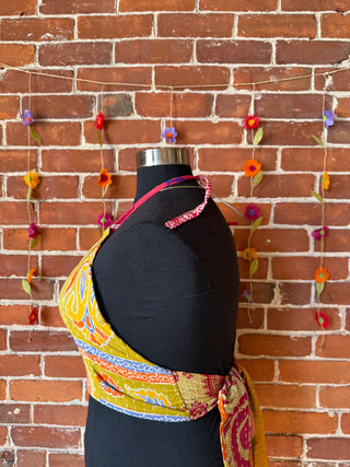 Size 14-20 In Bloom Reversible Kantha Halter Top