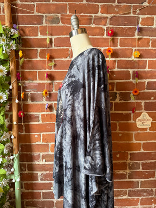 OOAK Spring Collection - Callisto Kantha Crescent Moon Tunic Poncho Top