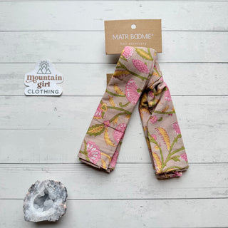 Hand Block Print Cotton Bandana Headband - Assorted Prints-Final Sale