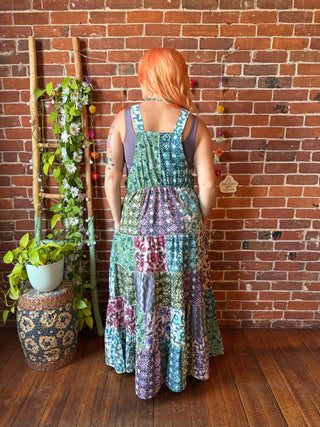 Batik Patchwork Day Dream Jumper Dress Fair Trade Made 100% Cotton