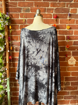 OOAK Spring Collection - Callisto Kantha Crescent Moon Tunic Poncho Top