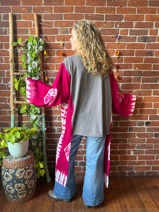 Nirvana Inspired Hybrid Tie Dye Hi Lo Top