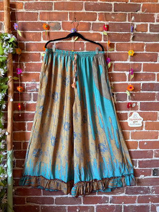 Size 14-18 Festival Drift Recycled Sari Pants - Fair Trade Made