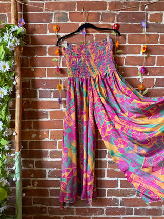 Festival Drift Recycled Sari Palazzo Pants - Fair Trade Made