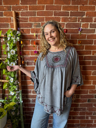 Hannah Poncho Capelet Top - Multiple Colors Available - Fair Trade Made