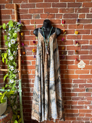 Delphia Recycled Sari Dress w/ Pockets
