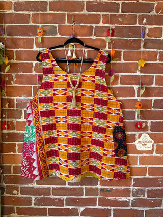 Bohemian Journey Kantha Tank - Fair Trade Made