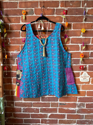 Bohemian Journey Kantha Tank - Fair Trade Made