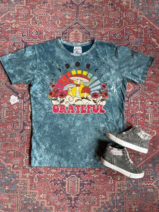 Grateful Mineral Wash T-Shirt 100% Cotton