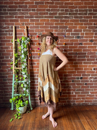 100% Cotton Willow Goddess Tiered Dress / Skirt