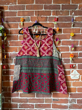 Bohemian Journey Kantha Tank - Fair Trade Made