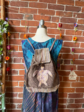 cotton mini backpack Sea Turtle Spirit Cotton Mini Backpack