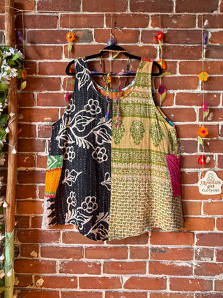 Bohemian Journey Kantha Tank - Fair Trade Made