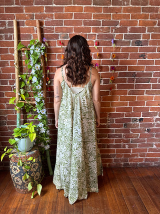 Delphia Recycled Sari Dress w/ Pockets