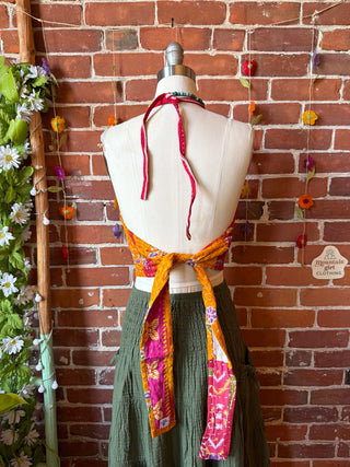 Size 0-12 In Bloom Reversible Kantha Halter Top