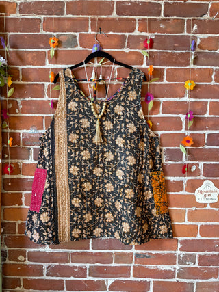 Bohemian Journey Kantha Tank - Fair Trade Made