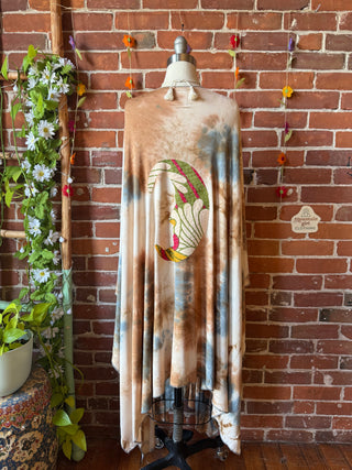 OOAK Spring Collection - Callisto Kantha Crescent Moon Kimono Robe