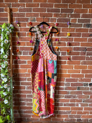 Patchwork Kantha Overalls