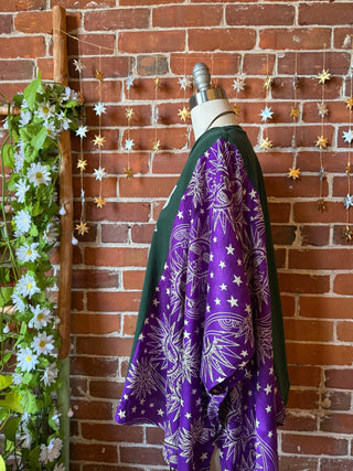 OOAK Autumn Collection - Upcycled Vermont Citizen Cider Celestial Poncho Top
