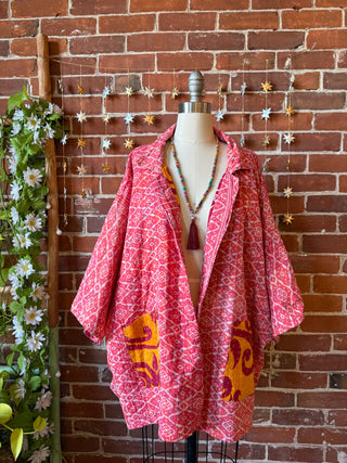 OOAK Winter Collection - Upcycled Tom Petty Inspired Vintage Kantha Jacket