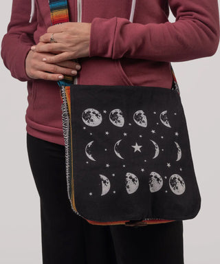 Moon Phase 🌙 Woven Messenger Bag