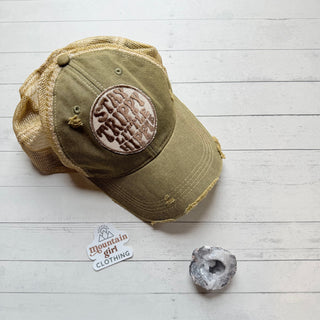 Stay Trippy Little Hippie Patch Hat - Small Business Made-Final Sale