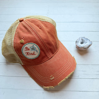 Be Kind Patch Hat - Orange