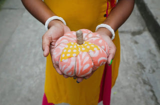 Large -Mystery Recycled Saree Pumpkin