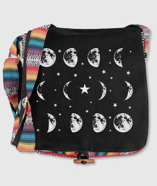 Moon Phase 🌙 Woven Messenger Bag