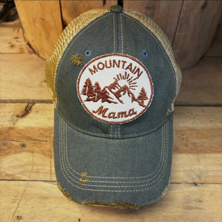 Boho Mountain Mama Patch Hat