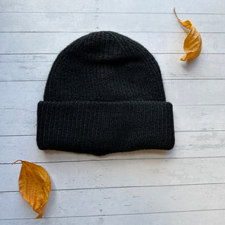 Recycled Yarn Beanie - Black