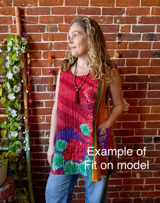 Bohemian Journey Kantha Tank - Fair Trade Made