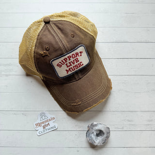 Support Live Music Patch Hat - Small Business Made-Final Sale