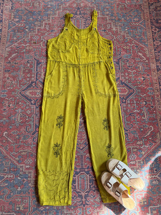 Meadow Stitch Stone Wash Overalls -Multiple Colors Available - Fair Trade Made