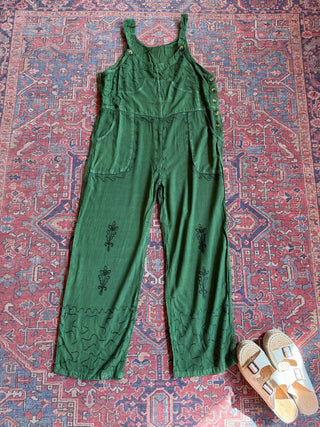 Meadow Stitch Stone Wash Overalls -Multiple Colors Available - Fair Trade Made