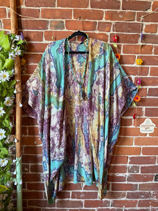 Summer Moon Tie Dye Kimono Robe - Fair Trade Made