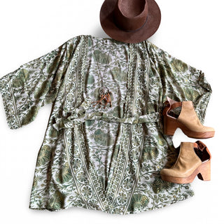 Garden Goddess Kimono - Fair Trade Made - Two Colors