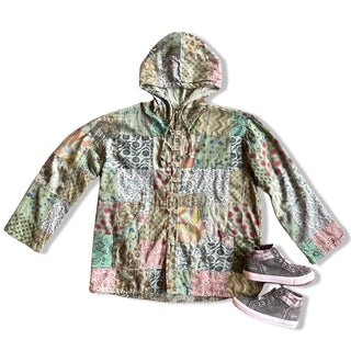 The Meadow Patchwork Hoodie Hooded Jacket - Multiple Colors Available - Fair Trade Made