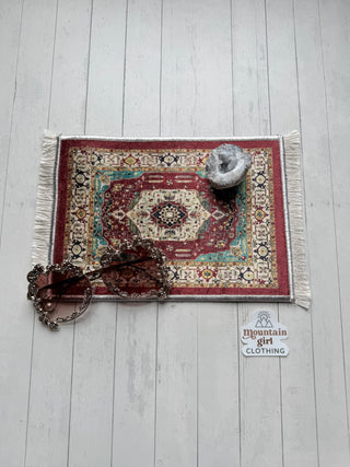 Mini Turkish Boho Rug Home Decor - Fair Trade Made -Final Sale