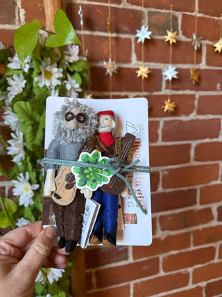 Willie Nelson Inspired Felt Ornament - Fair Trade Made -Final Sale