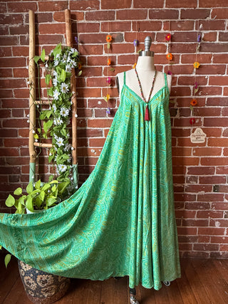 Delphia Recycled Sari Dress w/ Pockets