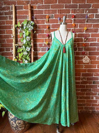 Delphia Recycled Sari Dress w/ Pockets