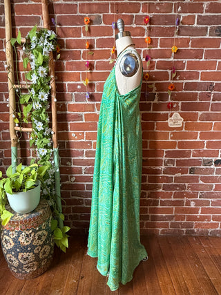 Delphia Recycled Sari Dress w/ Pockets