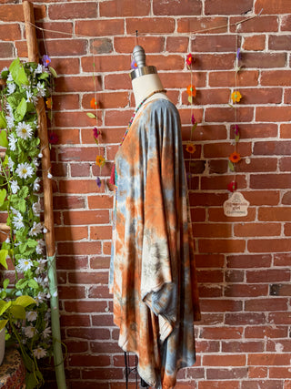 OOAK Spring Collection - Callisto Kantha Crescent Moon Tunic Poncho Top