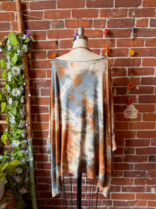 OOAK Spring Collection - Callisto Kantha Crescent Moon Tunic Poncho Top