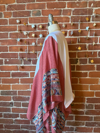 Arizona Upcycled Embroidered Poncho Top