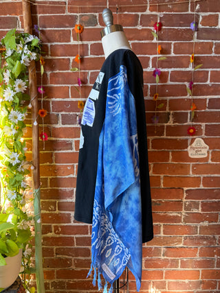 OOAK Autumn Collection- Upcycled Sawyer Brown Inspired Tie Dye Poncho Tee